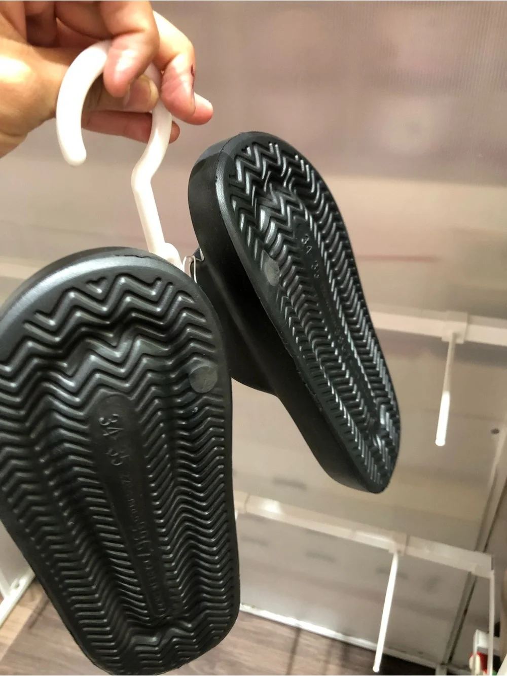 Nike Black and White Slide Hanger Organizer